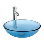 Bathroom Round Glass Vessel Sink Ba