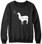 Daytripper Clothing Ya Bish Kendrick Llama Mens Unisex Sweatshirt Sweater-X-Large-Black