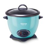 Kutchina Pearl Electric Rice Cooker 1.8 Litre, 700W | Non-Stick Aluminium Cooking Pans | Glass Lid | Cool Touch Handles | Detachable Power Cord | Keep Warm Function | 2 Years Warranty