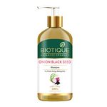 Biotique Onion Black Seed Shampoo For Fresh, Strong and Shining Hair, 300 ml | Hair Fall Control