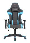 Oversteel - ULTIMET Professional Gaming Chair, Breathable Fabric, 2D Armrests, Height Adjustable, 180° Reclining Backrest, Gas Piston Class 3, Up to 120Kg, Black/Blue