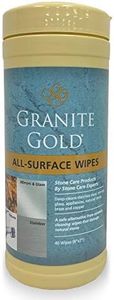 Granite Gold All-Surface Cleaner Wipes Household Streak-Free Cleaning for Stainless Steel, Glass, Granite, Quartz, Marble Countertops-Made in the USA, 40 ct, 40 Pack