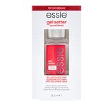 essie gel-setter vegan gel nail polish-style top coat, clear high gloss finish, long-lasting nail polish top coat, 13.5 ml