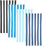Dock & Bay Beach Towel - Quick Dry, Sand Free - Compact, Lightweight - 100% Recycled - Includes Bag - Set of 4 - Blue Hues, Large (160x90cm, 63x35)