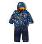 Columbia Toddler Boys Frosty Slope Set, Bright Indigo Wildstripe, 2T