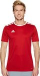 adidas Men's Entrada 18 Soccer Jersey, Power Red/White, XS