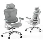SIHOO Doro C300 Ergonomic Office Chair with Ultra Soft 3D Armrests, Dynamic Lumbar Support for Home Office Chair, Adjustable Backrest Desk Chair (White)