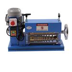 Wire Stripping Machine 370W Electric Cable Wire Stripper Machine 1.5mm-38mm/0.06-1.5in 11 Channels 10 Blades Automatic Wire Stripping Tool Cable Stripper Copper Recycle Wire Stripper