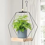 Kitypartsy Plant Hanger with Wood B