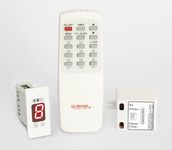 RE CO SYS Remote Control Switch for 1 light & Fan Regulator |7-Step Pure-Humfree |Modular|White |Basic-Version