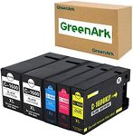 GreenArk 5Pack PGI1600XL Ink Cartridges Replacement for Canon PGI-1600 XL with High Yield Pigment Ink Work for Canon Maxify MB2060 MB2160 MB2360 MB2760 Printer (2Black, 1Cyan, 1Yellow, 1Magenta)