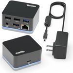 Plugable USB C Cube - Mini Docking Station, Compatible with Thunderbolt 3 Ports and Specific USB-C Systems - Driverless (No Host Charging, Connect 1x HDMI up to 4K @30Hz, Ethernet, 3X USB Ports)