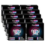 NOTTY BOY BiggBang 4-in-1 Delay Ribbed Dotted Contoured Extra Time Condom For Men - 30 Count | 4in1 Multi Textured, Natural and Comfort Feel | Ribs And Dots