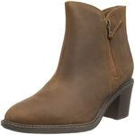 Clarks Scene Zip Dark TAN L UK-4