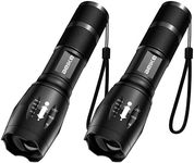 Beike Flashlights, 2-Pack High Lumens Tactical Flashlights, Super Bright LED Flashlights, Small Portable Flash Lights, Powerful Handheld Flashlights for Emergencies, Camping, Travel, Hiking, Car, Home