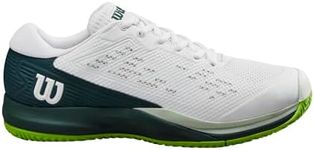 WILSON Men's Rush Pro Ace Tennis Shoe, White Ponderosa Pine Jasmine Green, 9 US