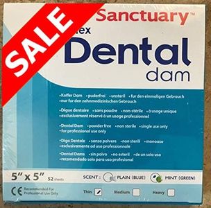 (MADE IN MALAYSIA) SANCTUARY DENTAL DAM LATEX 5"X5" (THIN) GREEN 52 SHEETS (5X5, GREEN)