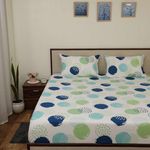 Bhoomi Impex Bed Sheets - Brushed Microfiber Bedding - Flat Bedsheets & Pillowcase - Super Soft Microfiber - Breathable Wrinkle, Fade Resistant & Cooling Sheets - Double_Circle Pop