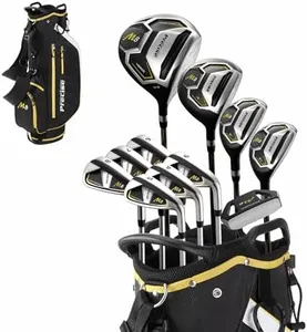Precise M8 Men’s Golf Clubs Set – Complete 17-Piece Right-Handed Set with Driver, Fairway Wood, Hybrids, Irons (6-SW), Putter, Stand Bag & Headcovers – Kevlar Graphite Shafts – Regular/Tall Sizes