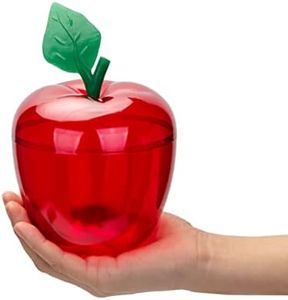 HANZE Large Red Apple Container, Apple Shaped Candy Toy Filling Containers Jar, Back To School Teacher Appreciation Gift, Wedding Party Ornaments Christmas Decorations Supplies Favors