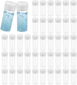 ADERTOS 50 PCS Tubo de Laboratorio de Plástico, 5ml Tubos de Ensayo de Plástico, Tubos de Ensayo Congelados de Plástico, Tubos de Ensayo de Laboratorio con Tapón de Rosca para Laboratorio