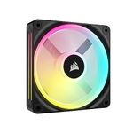 CORSAIR QX Series QX120 RGB 120mm Fan - iCUE Link Ecosystem - Magnetic Dome RGB PWM Single Fan - Up to 2400RPM - Black