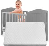 Northern Luxe Crib Mattress with Waterproof Quilted Removable and Breathable Cover - 90cm x 40cm x 5cm Offering Expert Recommended Support for Newborn Babies.