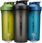 Hydra Cup 3 PACK - Extra Large Shaker Bottle, 45-Ounce Shaker Cup with Dual Blenders for Mixing Protein, from