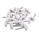 NIUPIKA Little Buffer Wheels Buffing and Polishing Wheel for Rotary Drill Tools White 3mm Mandrel 20 Pieces