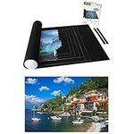 Lavievert Jigsaw Puzzle Roll Mat for Up to 1,500 Pieces + 1000 Pieces Jigsaw Puzzle (Lake Como, Italy)