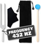 432 Hz Tuning Fork - Chakra Tuning Forks Set with Cleaning Cloth and Bag Sound Diapason Tunning Fork Music Tuning Accessories - Chakra Tuning Fork