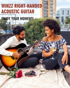 Winzz 41-Inch Electro-Acoustic Guitar – Sunburst Finish