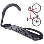 Dirza Bike Rack Garage Wall Mount Bike Hanger Storage System Vertical Bike Hook for Indoor Shed - Easily Hang/Detach - Heavy Duty Holds up to 65 lb with Screws Black