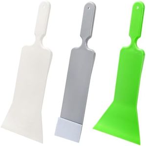 ZAVOOS 3 Pieces Window Tint Tools, Long Handle Auto Bulldozer Squeegee Scrubber Paddle Squeegee Kit, Flat Glass Scraper Cleaning Tool for Car Front Windows Rear Glass