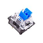 32 Pieces OUTEMU Mechanical Blue Switches for Mechanical Keyboard,3 pins Black Shell for DIY Replacement. Switch Puller Included.