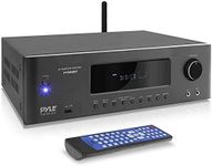 1000W Bluetooth Home Theater Receiver - 5.2-Ch Surround Sound Stereo Amplifier System with 4K Ultra HD, 3D Video & Blu-Ray Video Pass-Through Supports, MP3/USB/AM/FM Radio - Pyle PT696BT,Black