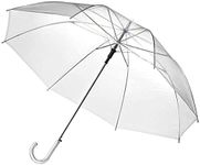 SHINE Large clear see through umbrellas ladies transparent walking rain brolly