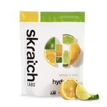 SKRATCH LABS Sport Hydration Drink Mix-Natural, Low Sugar, Electrolyte Powder Developed for Athletes and Sports Performance, Gluten Free, Vegan, Kosher (Lemon Lime, 20 serving resealable bag), 440 g (Pack of 1)