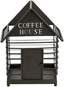 Boston Warehouse House Coffee Pod Storage, Counter Basket, Black
