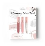 L'Oréal Paris Plumping Gloss Trio Gift Set – A Trio Of 3 Glow Paradise Balm-In-Gloss Lip Glosses Infused With Hyaluronic Acid To Hydrate And Plump Up Your Pout