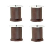 WSK Sofa Bed Furniture Leg 4 Inch Height / 50 MM Round Wengi Color Sofa Leg Pack of 4 Pcs SL1130H4-004