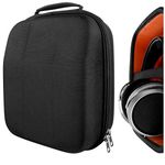 Geekria UltraShell Headphone Case for HiFiMAN HE400i, HE400S, Audeze EL-8 LCD-3 LCD-4 LCD-X LCD-4z LCD-MX4, Grado GS1000i Full Size Hard Shell Large Carrying Case Headset Travel Bag (Black Nylon)