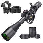 WestHunter Optics WHI 6-24x50 SFIR FFP Scope, First Focal Plane Red Green Illuminated Etched Glass Reticle, 30mm Tube Tactical Precision 1/10 MIL Scopes | Dovetail Kit B