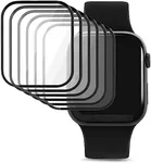 6 Pack Acrylic 41mm Watch Screen Protector Compatible with Apple Watch Series 7/8 41mm, with 6 Installation Kits