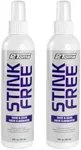 2Toms StinkFree Shoe Odor Eliminator Spray, Removes Odors Caused by Sweat in Shoes, Sneakers, Cleats, Boots & Gear, 8 Ounces, 2 Bottles