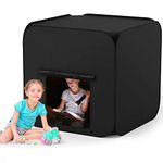 Sensory Tent for Autistic Children Autism Sensory Pop-up Tent Calming Hideout for Kids & Adult, Classroom Tent Calming Corner Items Kids, Sensory Room Equipment Pop up Black Tent for Kids