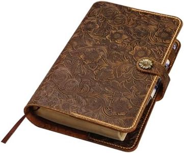 Embossing KJV Holy Bible cover, Custom leather holy bible book case cover for women, christian gifts for women V02-LBC09C