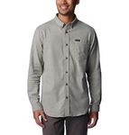 Columbia Men's Rapid Rivers Ii Long Sleeve Shirt, Stone Green Oxford, 2X