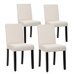 FDW Dining Chairs Set of 4 Elegant Design Modern Fabric Upholstered Dining Chairs