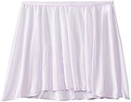 Clementine Apparel Little Girls Chiffon Ruffle Pull On Wavy Dance Ballet Skirt Dancwear Costumes, Lilac, Small